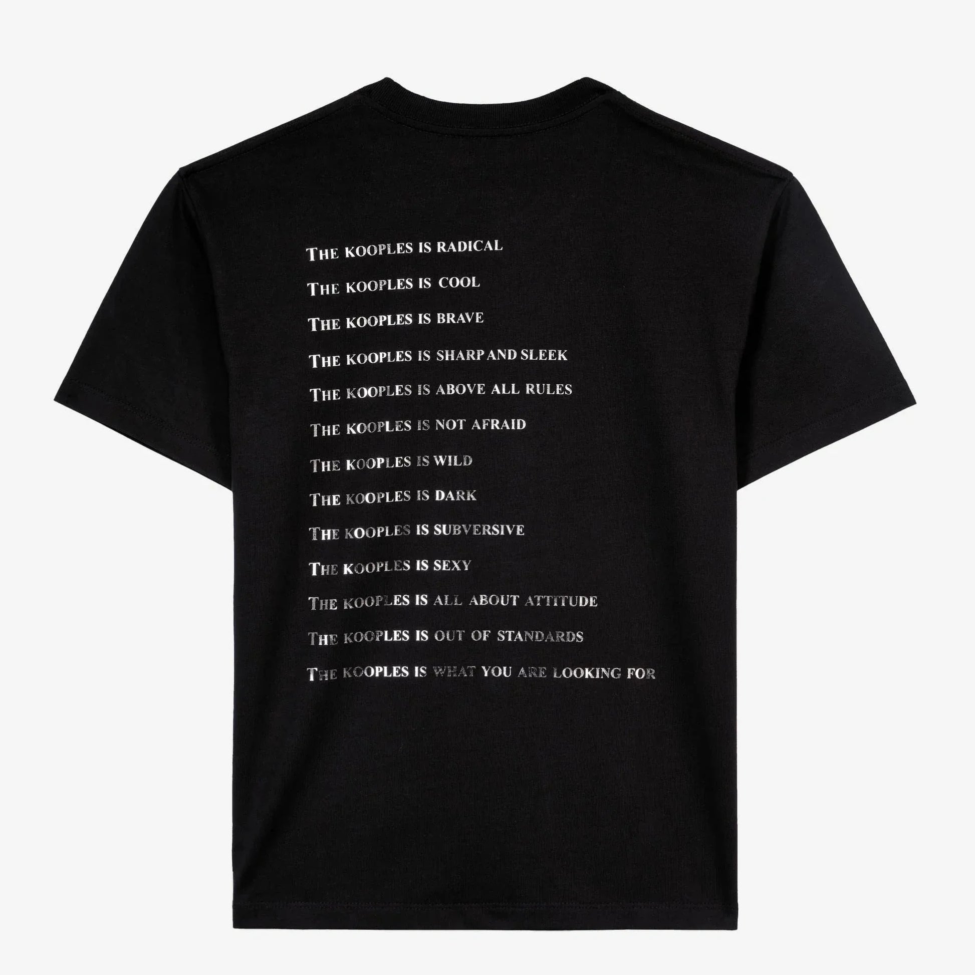 T-SHIRT WHAT IS AVEC STRASS NOIR
