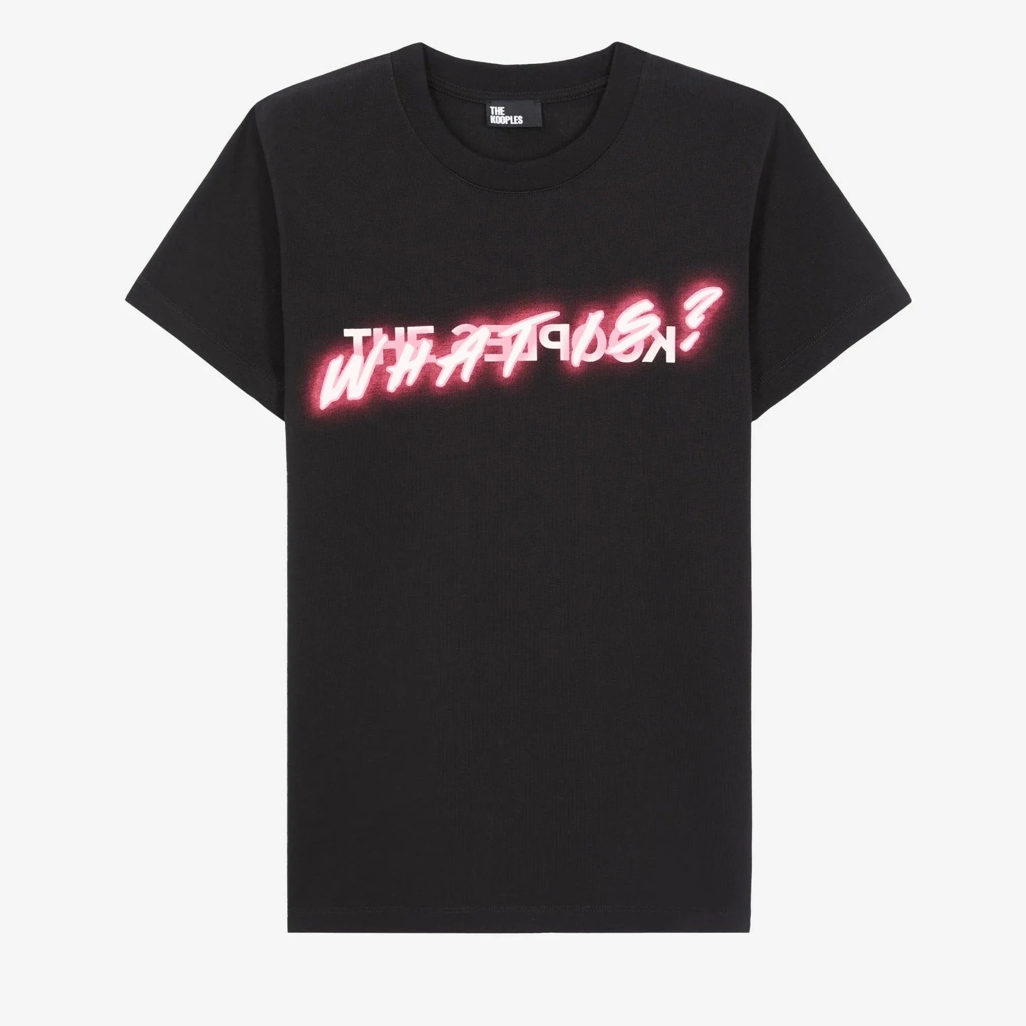 T-SHIRT WHAT IS EFFET NÉON NOIR