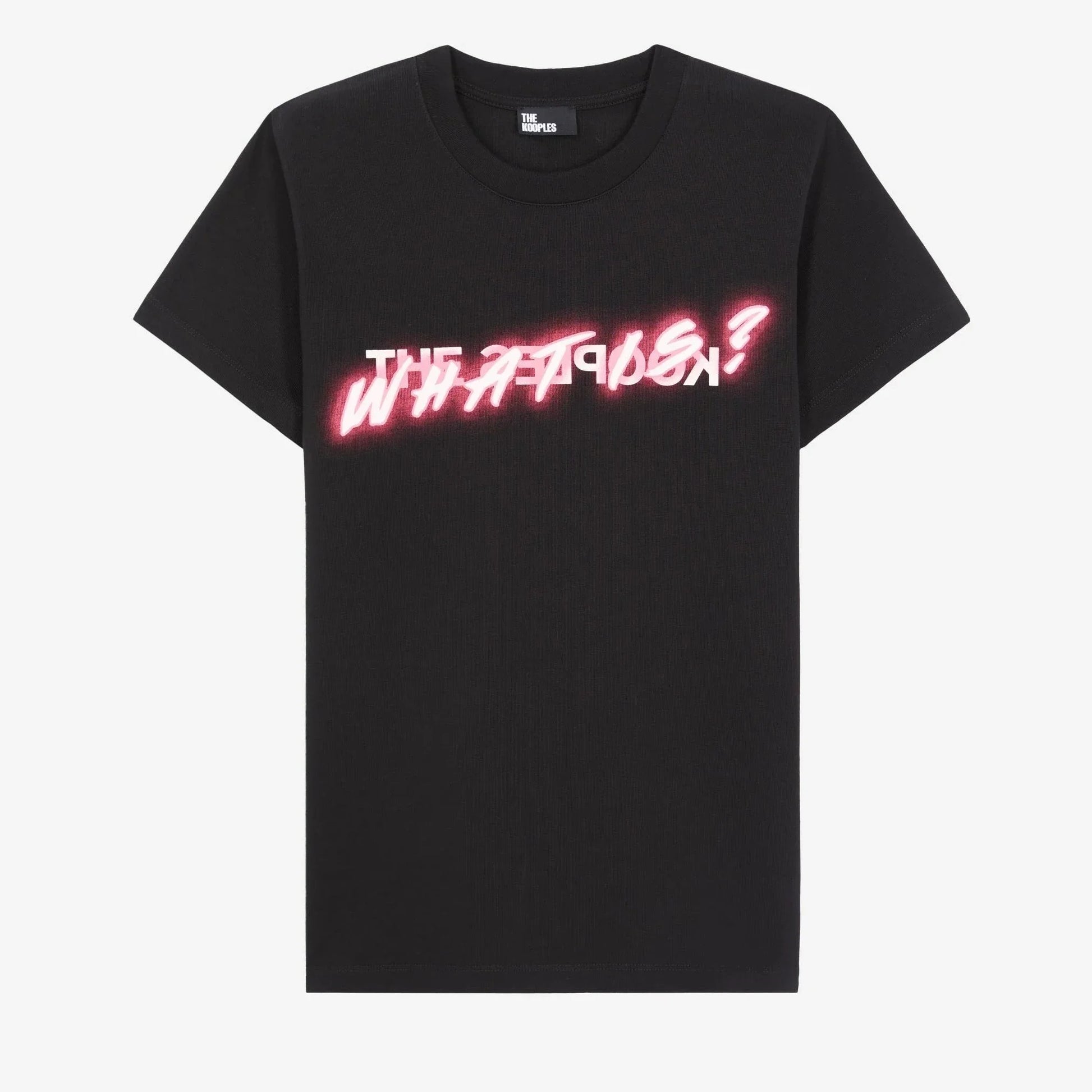 T-SHIRT WHAT IS EFFET NÉON NOIR