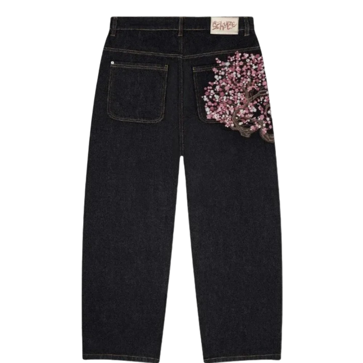 Embroidery Baggy Pants