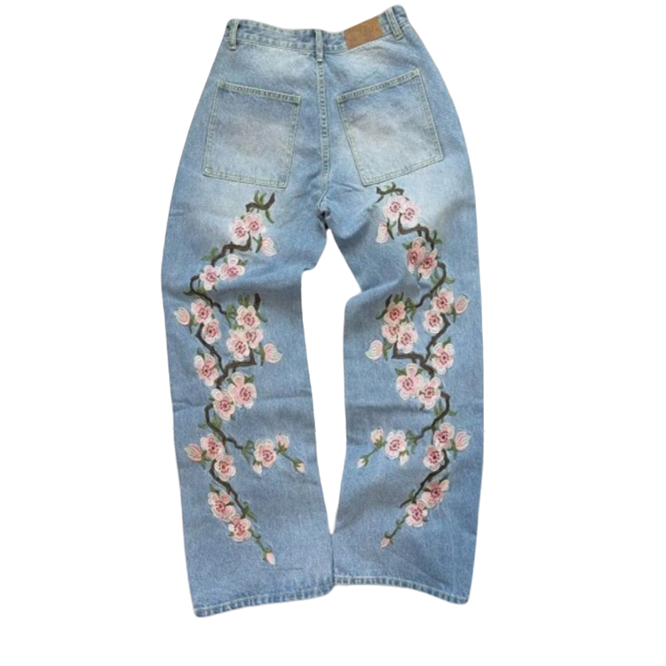 'Blossom' Embroidered Jeans